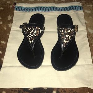 Tory Burch Leopard Sandals